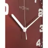 NeXtime Uhr 3053ro Dash Red, Ø35 cm, Wand, Rot/Silber