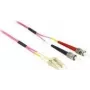 Glasfaserkabel DeLOCK LC auf ST Multimode OM4 0,5 m