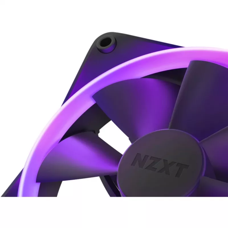 NZXT F120 RGB 120mm ARGB Gehäuselüfter Dreierpack - Schwarz