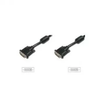 DVI-Kabel Digitus DK-320101-030-S 3,05 m DVI-D Schwarz