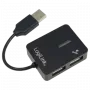 USB-Hub LOGILINK UA0139 – 4‑Port USB 2.0, 480 Mbit/s, schwarz