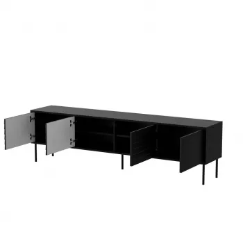 Cama CORTINA 4D TV-Schrank 200x40x55 schwarz