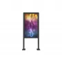 Edbak POK101 Stahlgehäuse für Digital Signage Display, Schwarz, Hochformat 862x200x1981mm