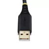 StarTech.com 13ft (4m) 2-Port USB-zu-Seriell-Adapterkabel, austauschbare DB9-Schrauben/Muttern, COM-Retention, USB-A auf DB9 RS232, FTDI, Level-4 ESD-Schutz, Windows/macOS/ChromeOS/Linux – Robuste TPE-Konstruktion