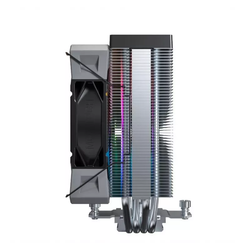 Luftkühler Montech NX400 ARGB, 120-mm-Lüfter, FDB, 800–1950 U/min, TDP 270 W, Schwarz