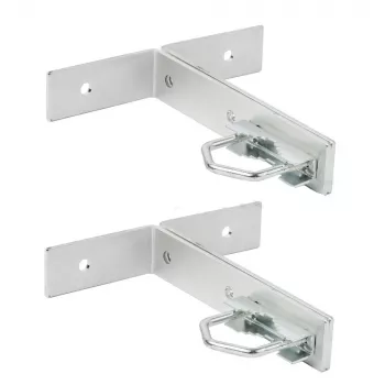 Mastmontagewinkelhalterung Extralink KK200 mit M8 U-Bügeln, Edelstahl, max. Belastung 40 kg, 2 Stück
