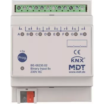 MDT BE-08230.02 Binäreingang 8-fach 4TE REG 230VAC (BE-08230.02)