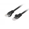 Patchkabel Cat.6 UTP LSZH CU 1m schwarz Fluke getestet