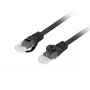 Patchkabel Cat.6 UTP LSZH CU 1m schwarz Fluke getestet