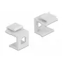 Delock - Modulare Eingabe (leer) - weiß - 1 Anschluss (Packung mit 4) (86819)