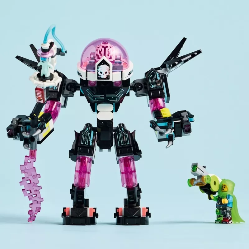 Konstruktionsspielzeug LEGO 71495 Mateo vs. Cyberbrain Mech – Spielset mit Minifiguren und baubarem Mech