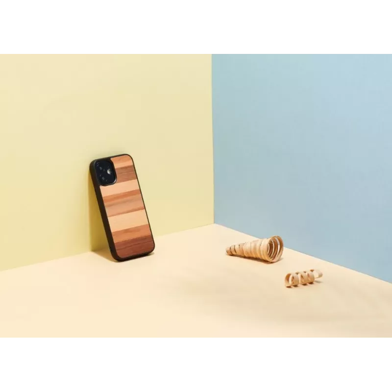 Schutzhülle für Smartphone man and wood für iPhone 12 mini – schwarz