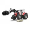 Spielzeugtraktor BRUDER Massey Ferguson 7624 mit Frontlader, rot, für Kinder ab 3 Jahren