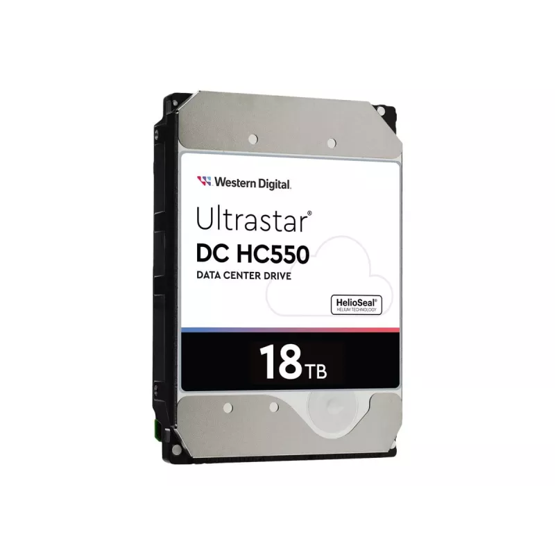 Western Digital Ultrastar DC HC550 18 TB 3,5 Zoll SAS 12 Gb/s Enterprise-Festplatte (HDD), 7200 U/min, 512 MB (0F38353 / WUH721818AL5204)