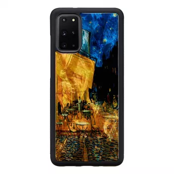 Schutzhülle iKins für Samsung Galaxy S20+ — schwarz Cafe Terrace