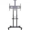 HAGOR HP Twin Stand HD - Rollwagen - für Flachbildschirm / AV-Equipment - Schwarz - Bildschirmgröße: 140-213 cm (55-84) - Befestigungsschnittstelle: bis 800 x 500 mm (8210)