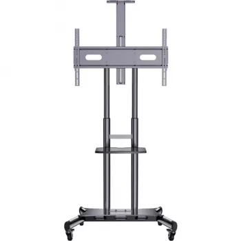 HAGOR HP Twin Stand HD - Rollwagen - für Flachbildschirm / AV-Equipment - Schwarz - Bildschirmgröße: 140-213 cm (55-84) - Befestigungsschnittstelle: bis 800 x 500 mm (8210)
