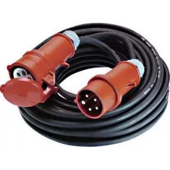 Netzkabel Bachmann 347.170 Schwarz Rot 5 m