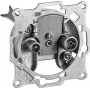 Wentronic Goobay 2-Loch Antennen-Durchgangsdose, Weiß – 1 dB Anschlussdämpfung (67011)