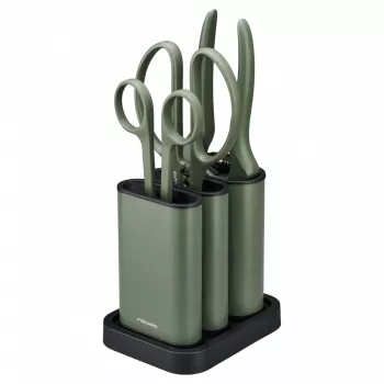 Fiskars Pflanzpflegeset 3-teilig 1075317 — Handkelle, Pflanzschaufel und Kultivator für Topf- und Gartenpflanzen