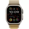 APPLE Watch Ultra 2 GPS + Cellular 49mm Natural Titanium Case mit Tan Alpine Loop - Large