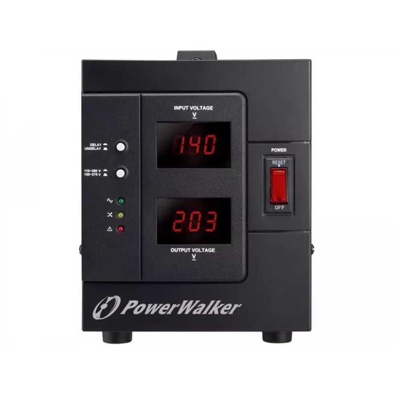 PowerWalker AVR 2000 SIV FR Spannungsregler 2 AC-Ausgänge 110 - 280 V Schwarz