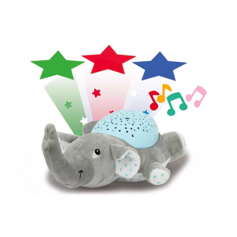 Jamara Dreamy Elephant Baby-Nachtlicht Blau - Grau (460432)