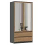 Topeshop SZAFA MALWA AN/AR L bedroom wardrobe/closet 5 shelves 2 Tür(s)