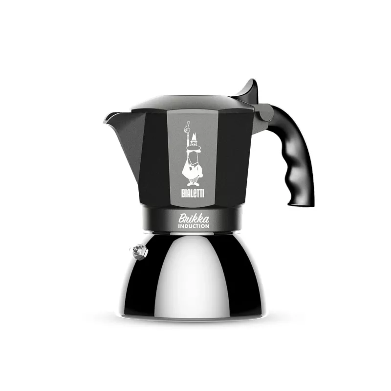 Kaffeemaschine BIALETTI BRIKKA INDUCTION 4TZ 180 ml Anthrazit, Silber