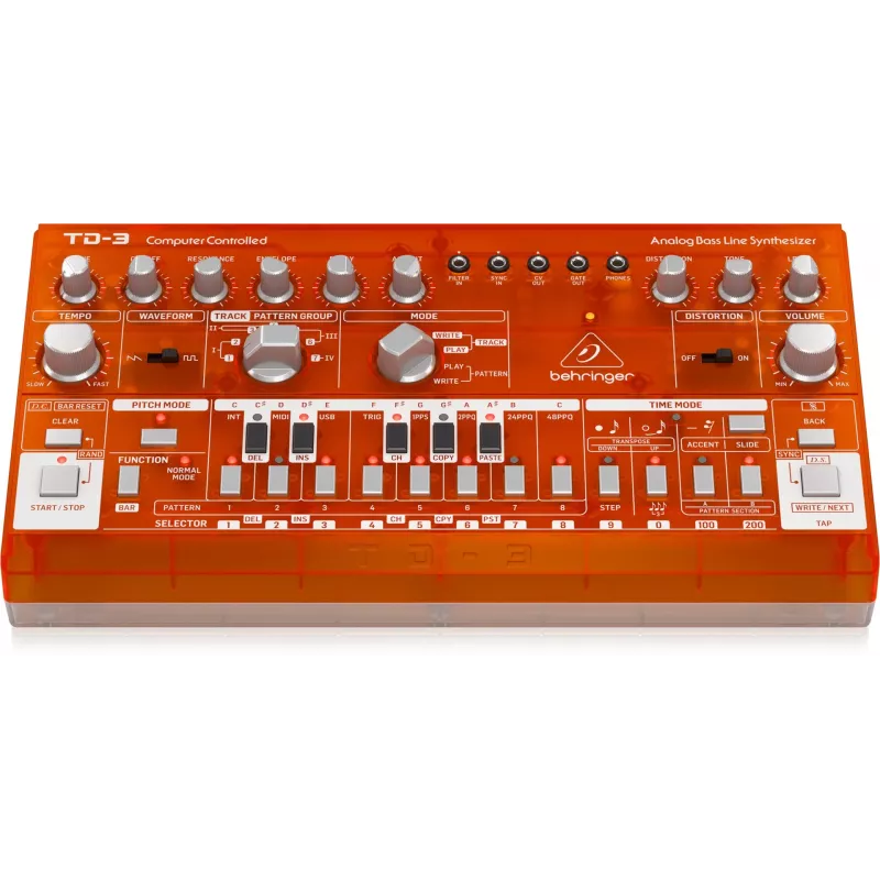 Analog-Synthesizer Behringer TD-3-SB Rot 9V DC
