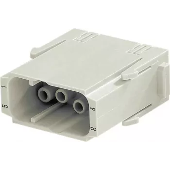 Harting Steckverbinder Han C-Modul Kontakteinsatz 09 14 008 3001 — 8 Signalkontakte + PE, Crimp
