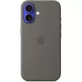 Hülle Apple iPhone 16 Silikon Case mit MagSafe Steingrau