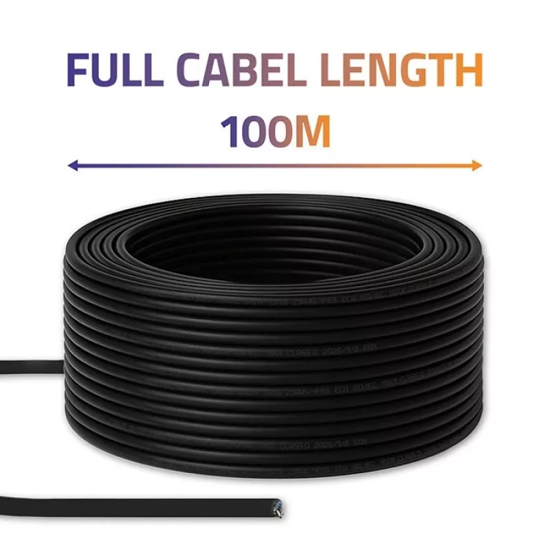 UTP-Patchkabel QOLTEC CAT6 100 m schwarz