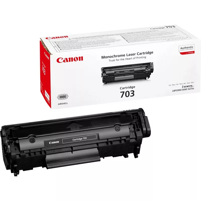 Canon Toner CRG703 Schwarz Tonerkartusche 3 Stk. Original