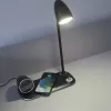 Tischlampe Tellur TLL151361 mit kabellosem Qi-Ladegerät und Bluetooth-Lautsprecher, einstellbare Beleuchtung
