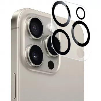 NEVOGLASS 3D Kameraschutzglas, Screen Protector transparent/Schwarz, iPhone 17 Air