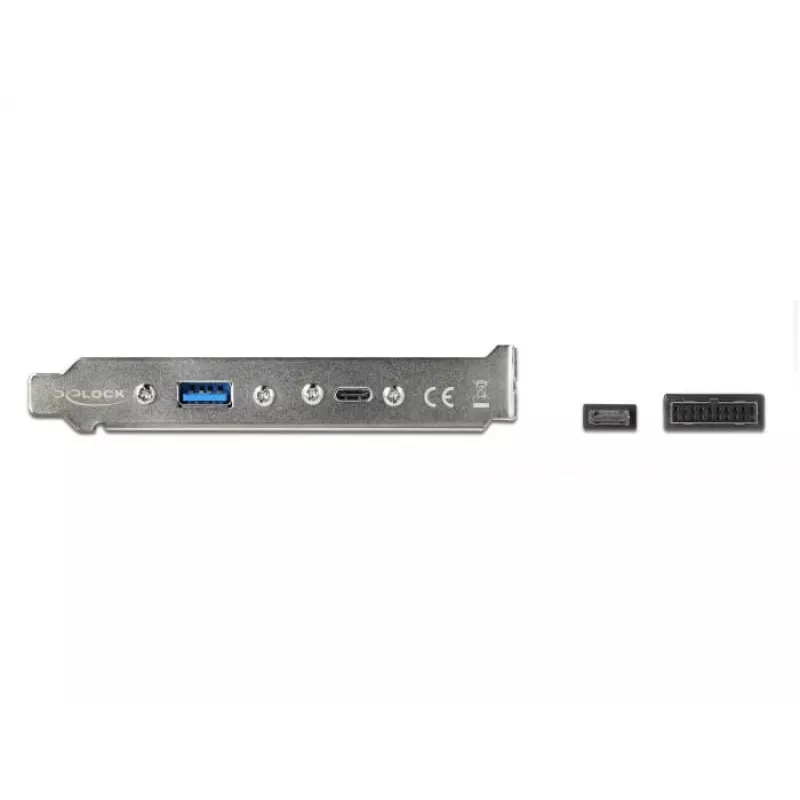 Slotblech DeLOCK 89934 mit 1 x USB Typ-C und 1 x USB Typ-A Anschluss