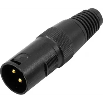 XLR 3-poliger Steckverbinder Omnitronic 30208430 – Audio-Steckverbinder male/female, 3-polig