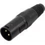 XLR 3-poliger Steckverbinder Omnitronic 30208430 – Audio-Steckverbinder male/female, 3-polig