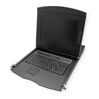 Rack-Konsole VALUE 26.99.0160 1U, 17 Zoll (43,2 cm) LCD 1280x1024, USB-Tastatur/Maus, schwarz