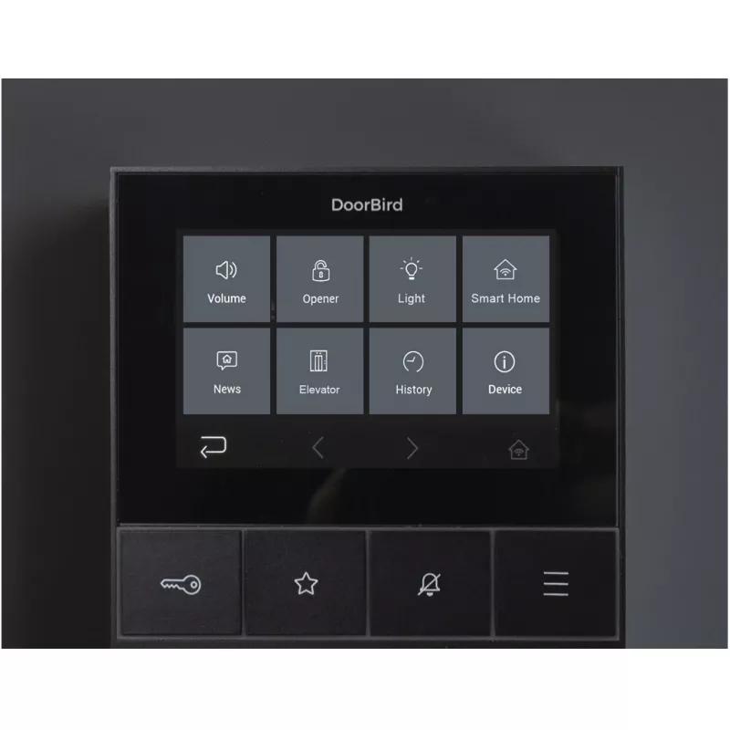 IP-Video-Türsprechanlage DoorBird A1101 Schwarz Edition — Türstation für IP-Video-Zutrittskontrolle (Modell A1101)