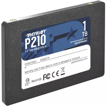 2,5 Zoll SATA III SSD PATRIOT P210 1 TB – 500 MB/s Lesen, 400 MB/s Schreiben, 7 mm Höhe
