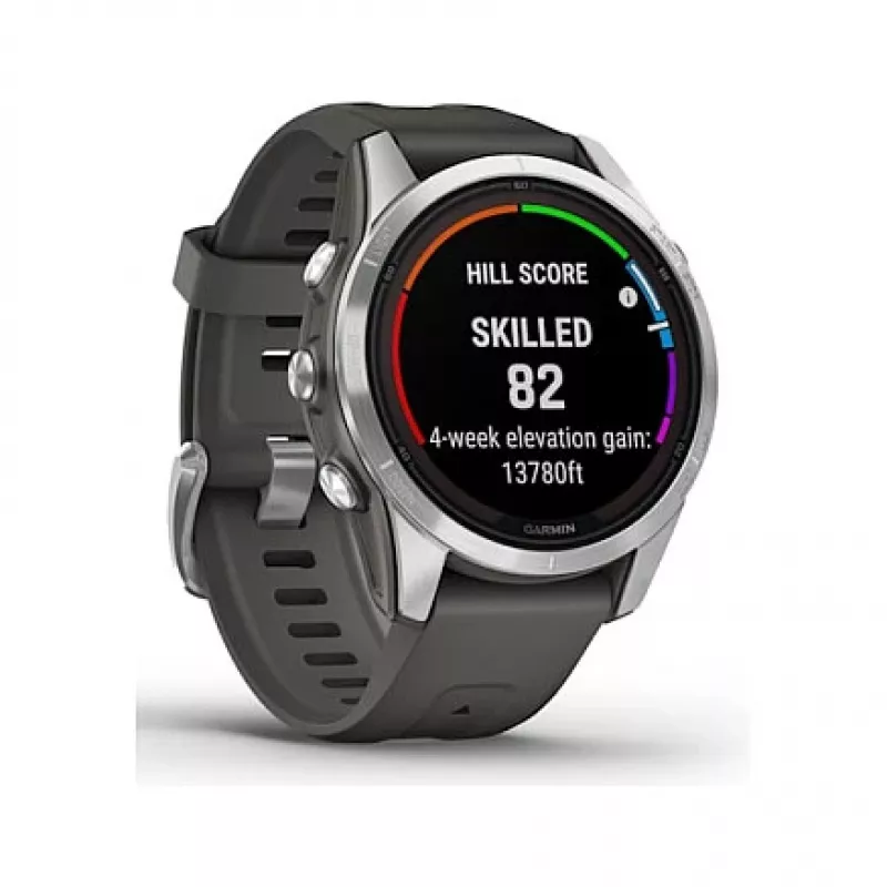 Garmin fēnix 7S Pro 3,05 cm (1,2 inch) MIP 42 mm Digital 240 x 240 Pixel Touchscreen Silber Wi-Fi GPS (Satellit)