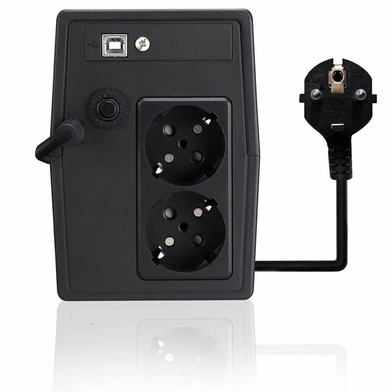 Unterbrechungsfreie Stromversorgung TECNOWARE FGCERAPL1202SCH, 1,2 kVA / 840 W, 2 AC-Ausgänge, Micro‑USB, geschlossene Blei-Säure, 4,5 kg