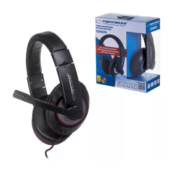 Kabelgebundene Kopfhörer ESPERANZA EH118, ohrumschließend, Kopfbügel, 2,5 m Kabel, 20–20.000 Hz