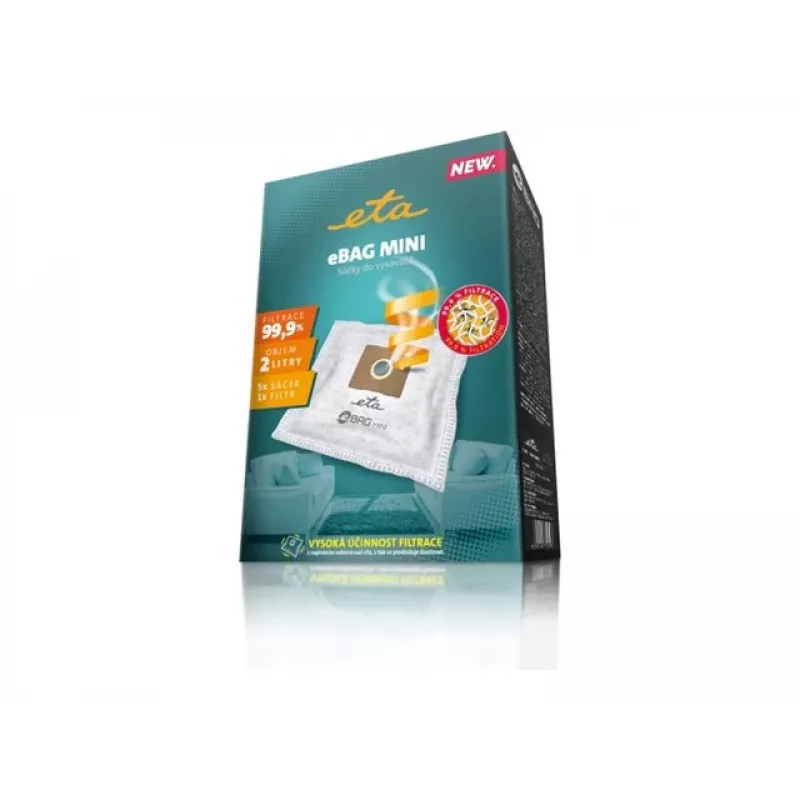 Staubbeutel ETA ETA960068030 — 2 L, 5er-Pack, weiß