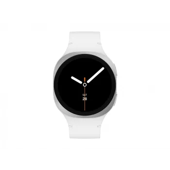 Samsung Galaxy Watch 8 3,3 cm (1,3 Zoll) AMOLED 40 mm Digital 438 x 438 Pixel Touchscreen 4G Silber Wi-Fi GPS (Satellit)