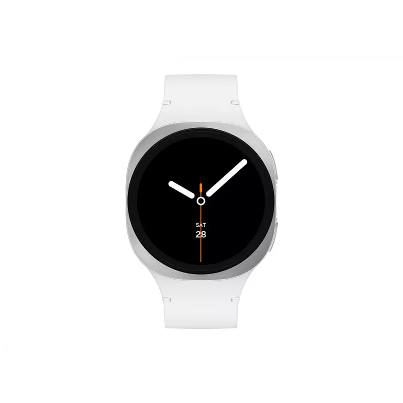 Samsung Galaxy Watch 8 3,3 cm (1,3 Zoll) AMOLED 40 mm Digital 438 x 438 Pixel Touchscreen 4G Silber Wi-Fi GPS (Satellit)