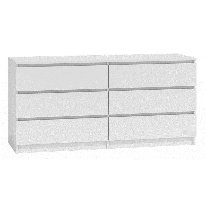 Topeshop M6 140 BIEL 2X3 Kommode