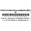 Dockingstation Unitek D1078A — USB-C-Hub, 2x USB-C-Eingang, 1x USB-C-Ausgang, 100 W PD, 4K-Unterstützung, max. 3480×2160, grau